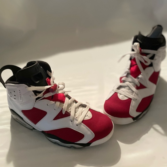 2014 Air Jordan 6 Carmine Size US 11 Pre- Owned - Picture 2 of 10